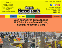 Tablet Screenshot of hesselsons.com